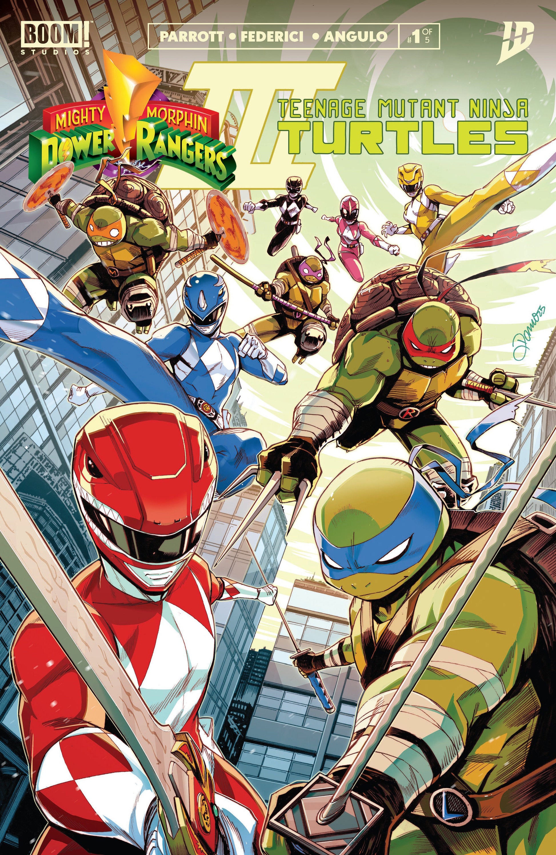 Boom! Studios Mighty Morphin Power Rangers/Teenage Mutant Ninja Turtles #1 Alessio Zonno
