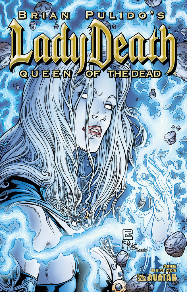 Lady Death: Queen of the Dead Crackling Cover