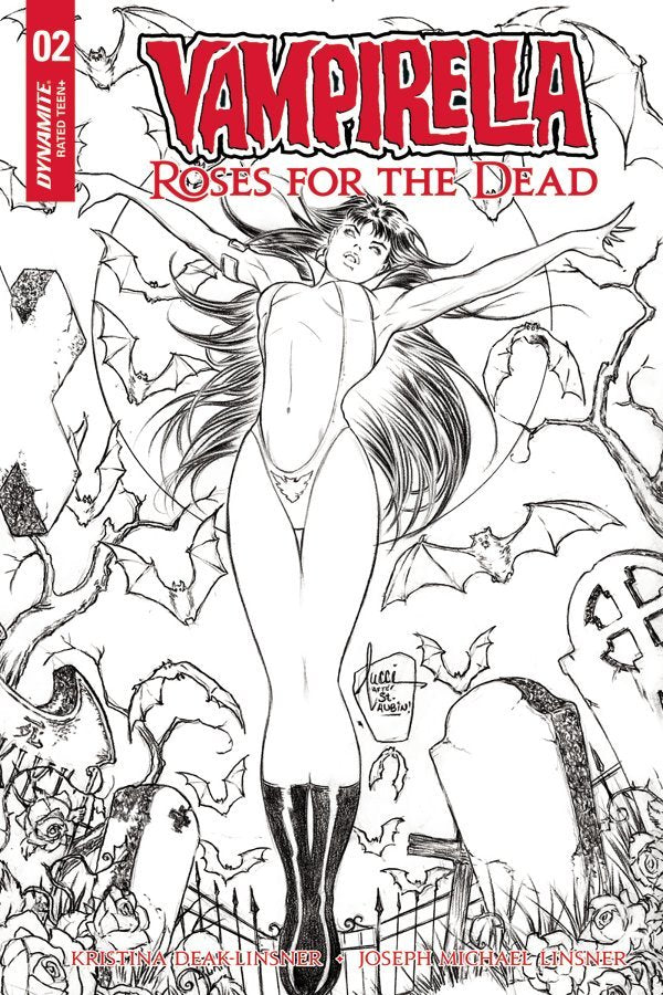 Dynamite Entertainment Vampirella Roses For Dead #2 Joseph Michael Linsner